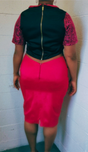 Load image into Gallery viewer, Fushsia and black two piece set