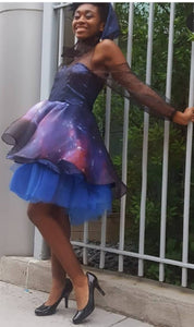 Galaxy prom dress